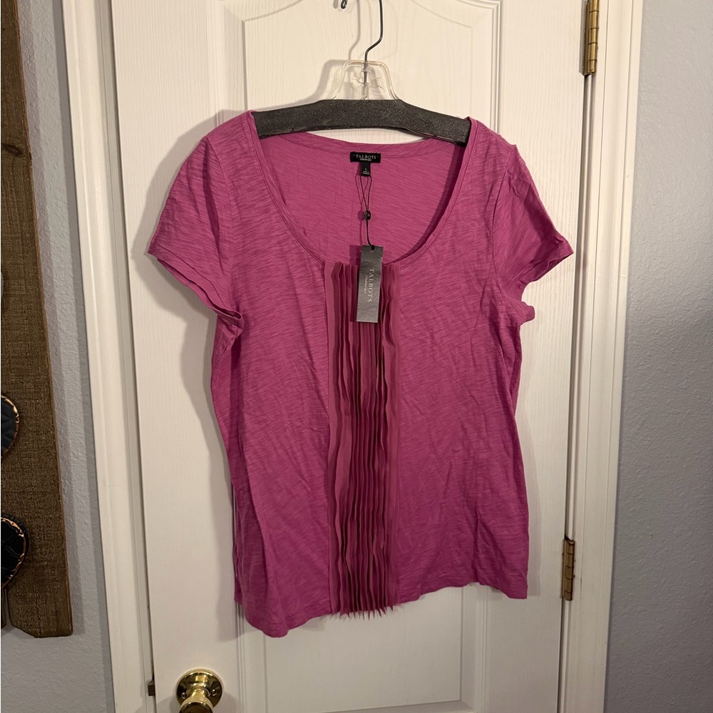 Talbots Pink Short Sleeve Women's Top